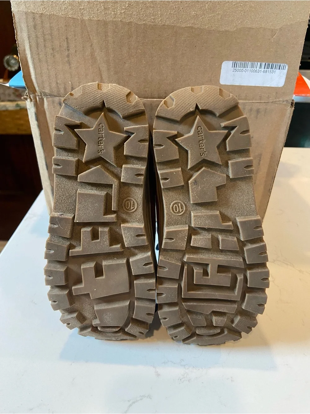 Carter's Brown & Navy Kids Winter Boots